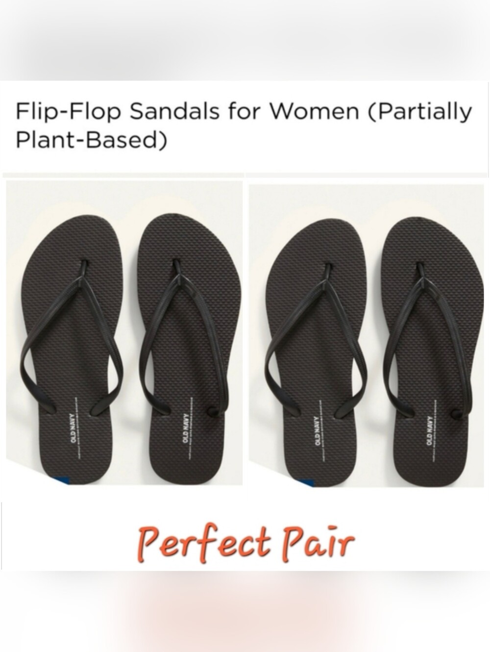 👀50% OFF 🖤🩴NWT‼️Old Navy brand Pair of Flip Flops (Black X 2)